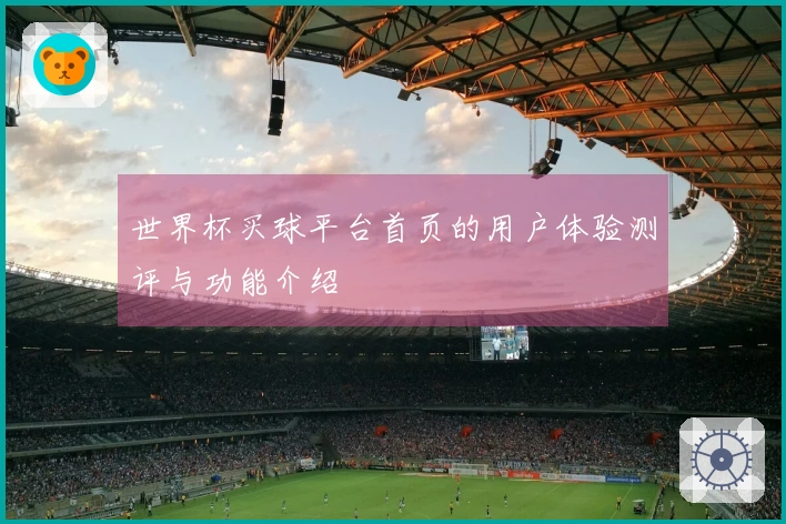 世界杯买球平台首页的用户体验测评与功能介绍
